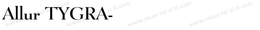 Allur TYGRA字体转换